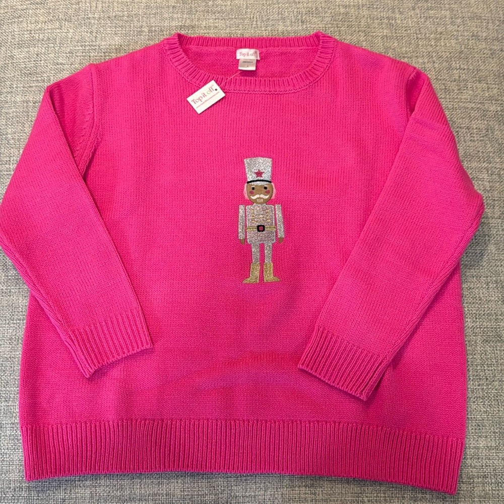 NWT, Silver Nutcracker Sweater